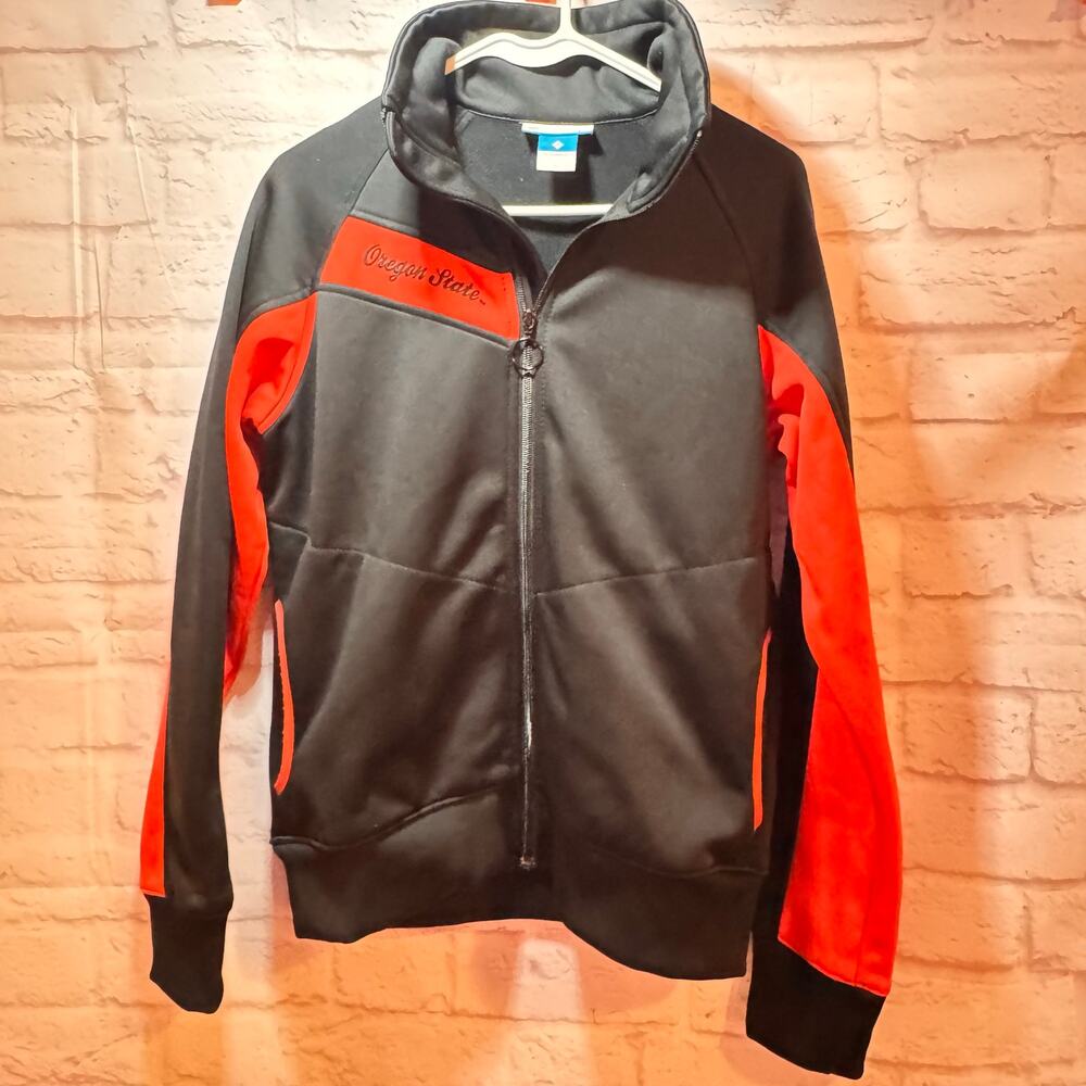 Columbia Sz L Oregon State orange and black zip up jacket sz L #OregonState